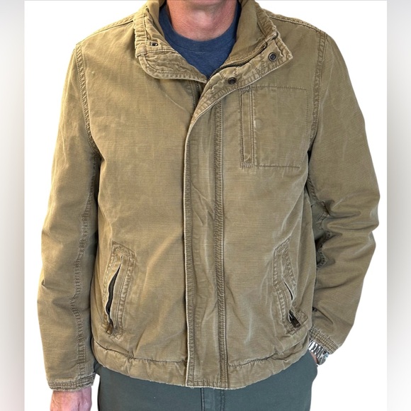 American Eagle Outfitters Flannel Lined Military Utility Cargo Jacket Size XL - Picture 3 of 15